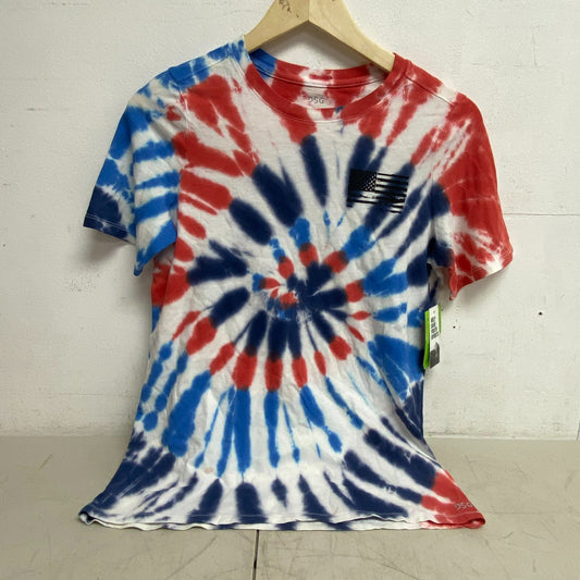 DSG Boys' Tie Dye Cotton Graphic T-Shirt Blue/Scar/Navy Spiral Tie Dye DAB12100