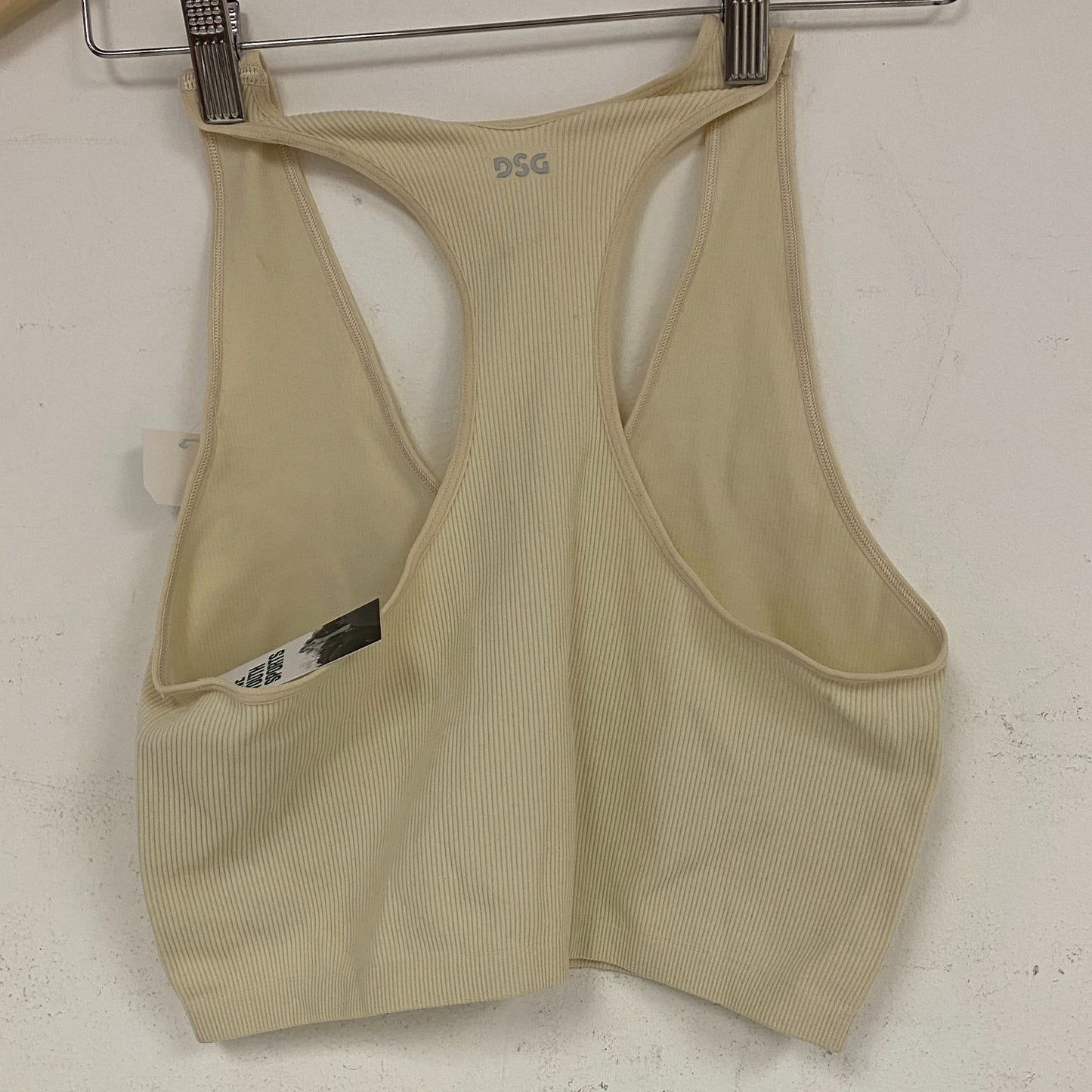 DSG Womenâs V-Neck Raceback Brami Light Sand DAW12712 Activewear Top