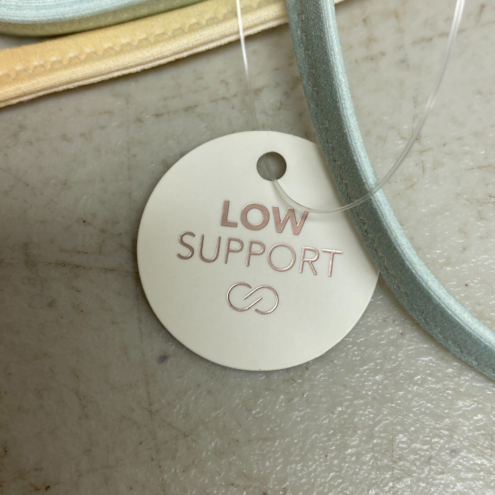 Calia Women's Swim Low Support Tie Back Bikini Top Orange Multi WSA23200PRT