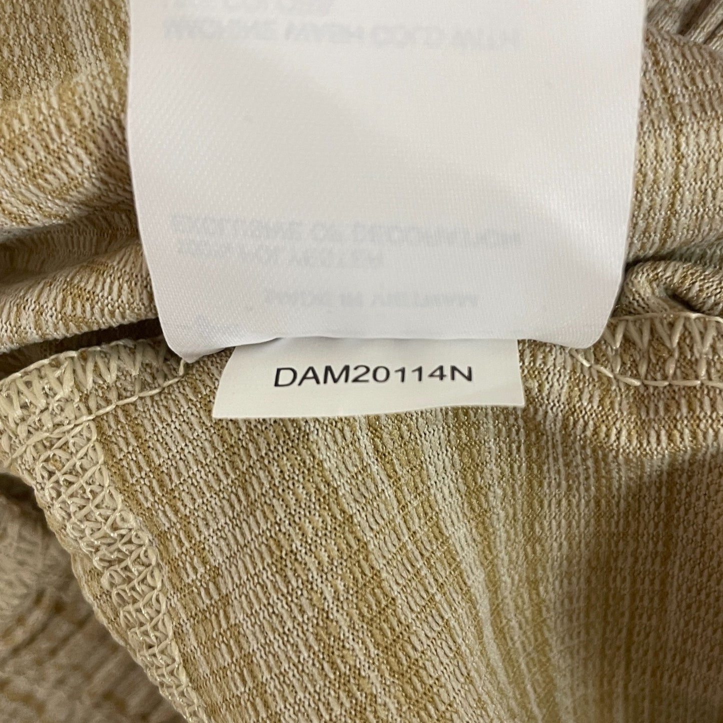 DSG Men's Novelty Textured Training Short CLASSIC KHAKI / PURE WHITE DAM20114N