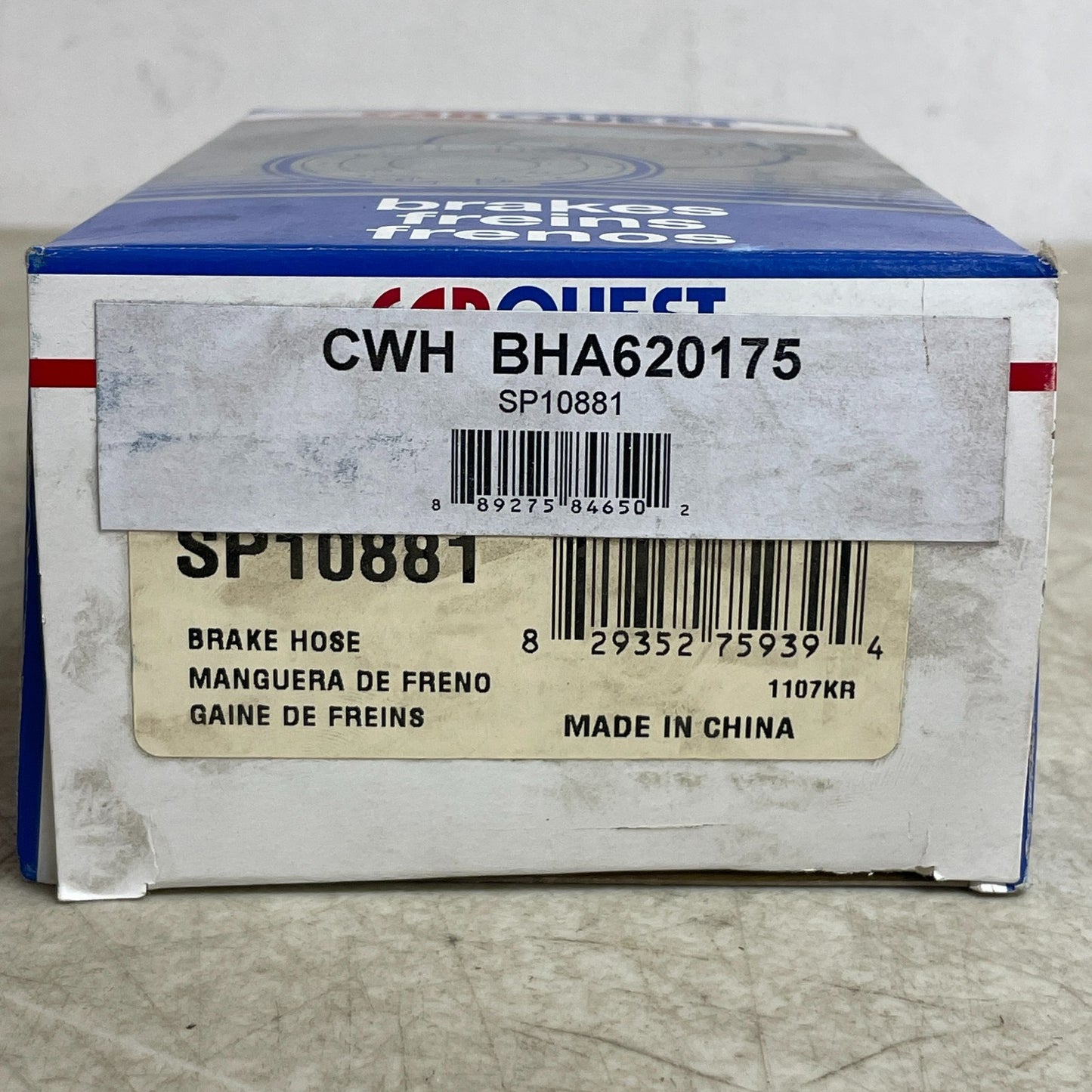 CarQuest Wearever Brake Hydraulic Hose w/Gaskets 19.9″ BHA620175
