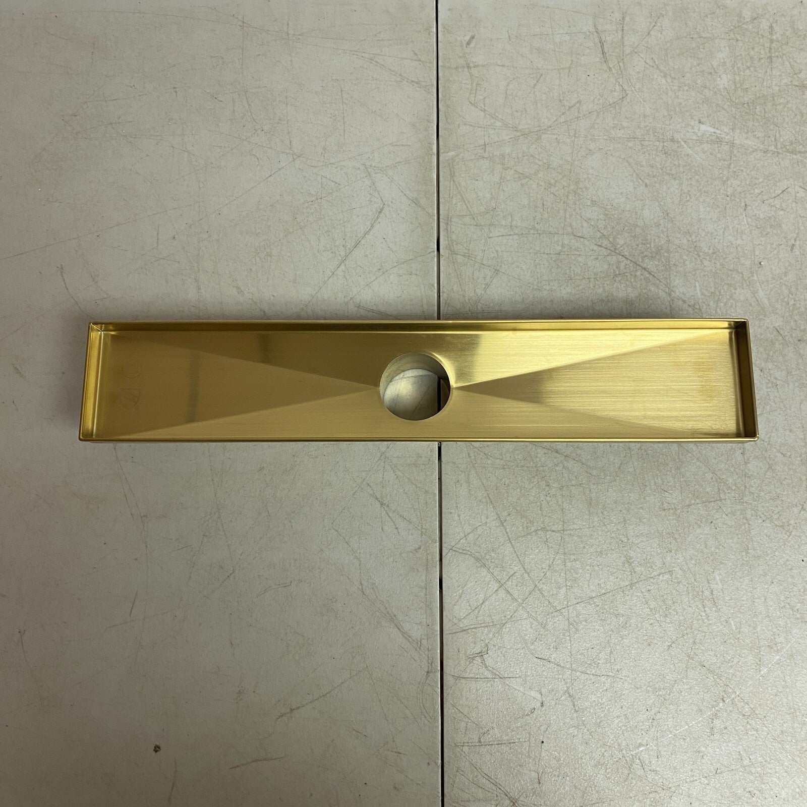 Signature Hardware 18" Carmen Linear Shower Drain - Brushed Gold