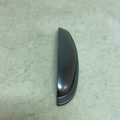 SIGNATURE HARDWARE EDVARD SOLID BRASS CURVED CUP PULL- OIL RUBBED BRONZE