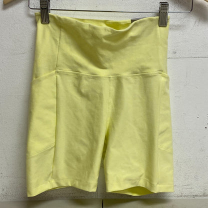 CALIA Women's Lustra Lux Lemon Sorbet Heather High Rise Pocket 5" Bike Short