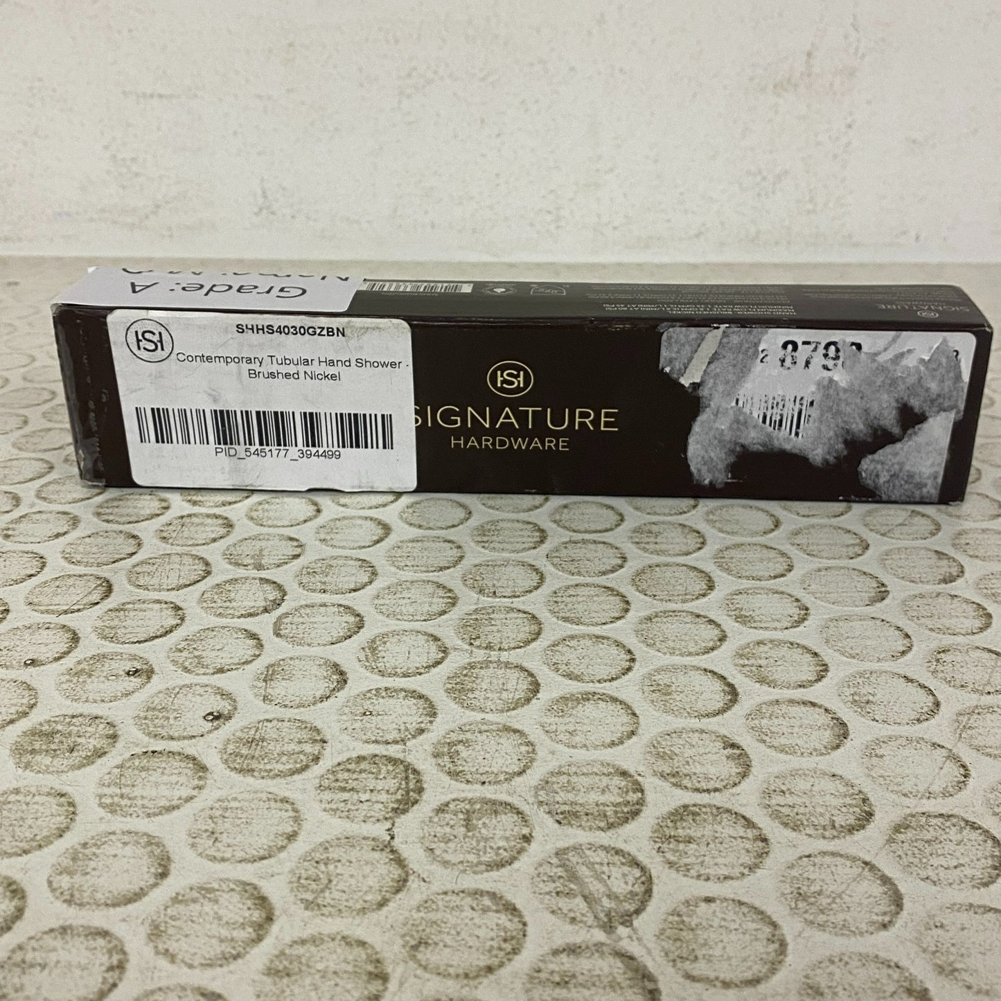 Signature Hardware Contemporary Tubular Hand Shower Brushed Nickel SHHS4030GZB