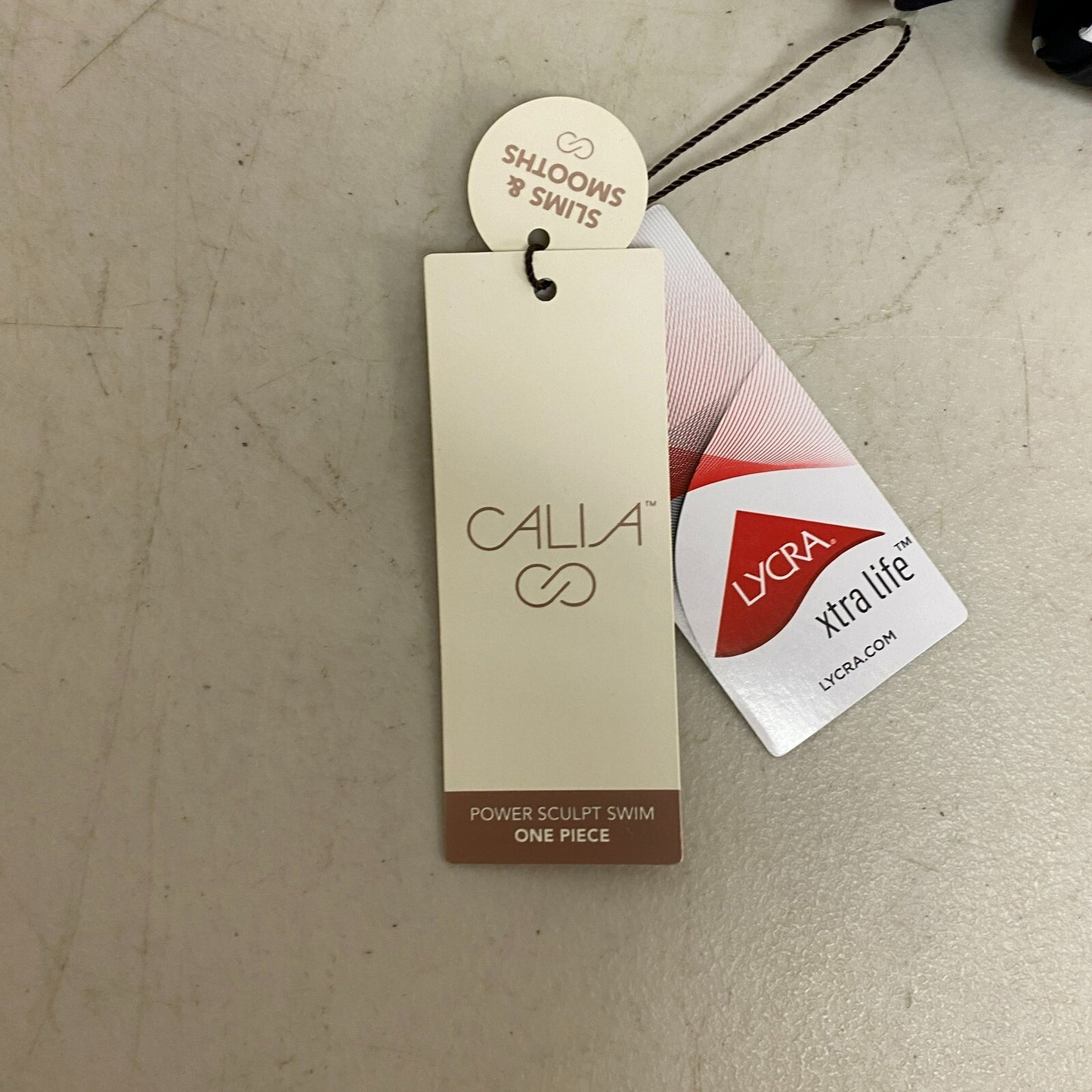 Calia Women's Sculpt Drop Back One Piece Swimsuit Stripe Black WSA23110PRT