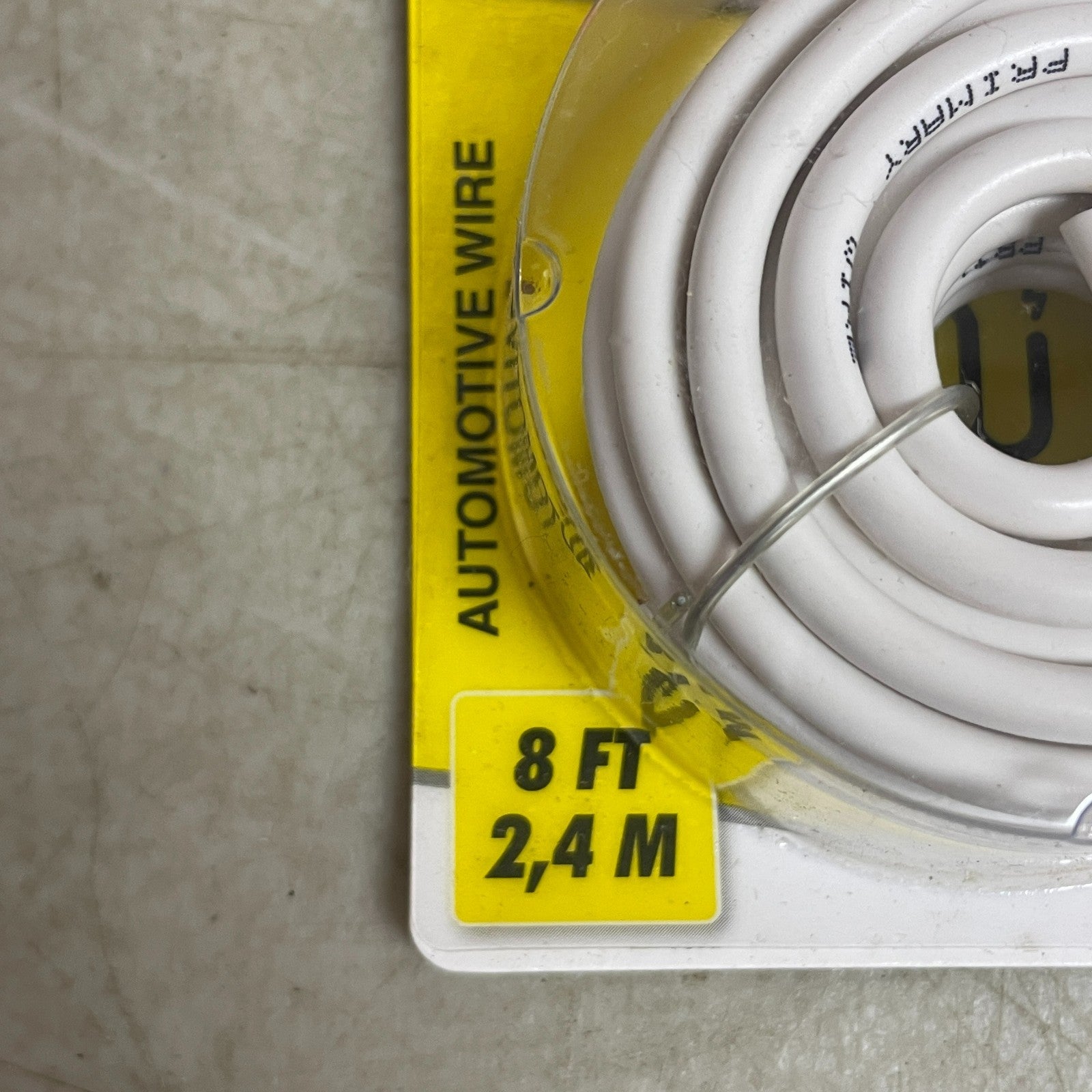 Dorman 10-Gauge White Primary Wire 8ft Stranded Automotive 4 Pack Model 85703