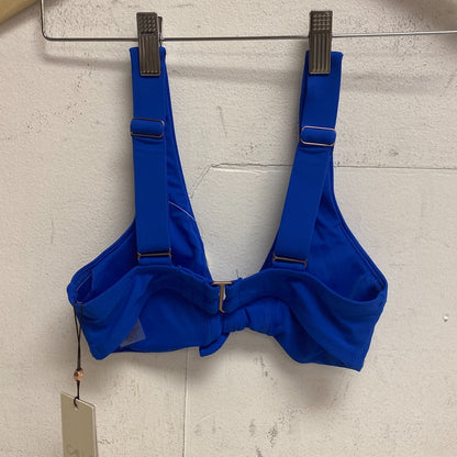 Calia Women's Tie Front Swim Bikini Top Bright Blue WSA22200  BRAND NEW