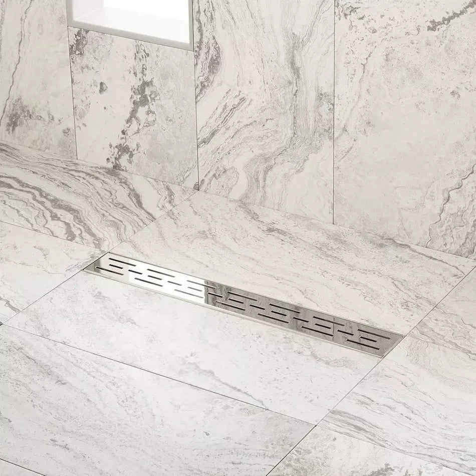 Signature Hardware 24" Effendi Linear Shower Drain Polished Stainless Steel
