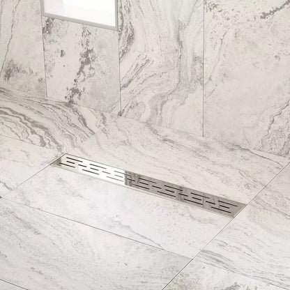 Signature Hardware 24" Effendi Linear Shower Drain Polished Stainless Steel