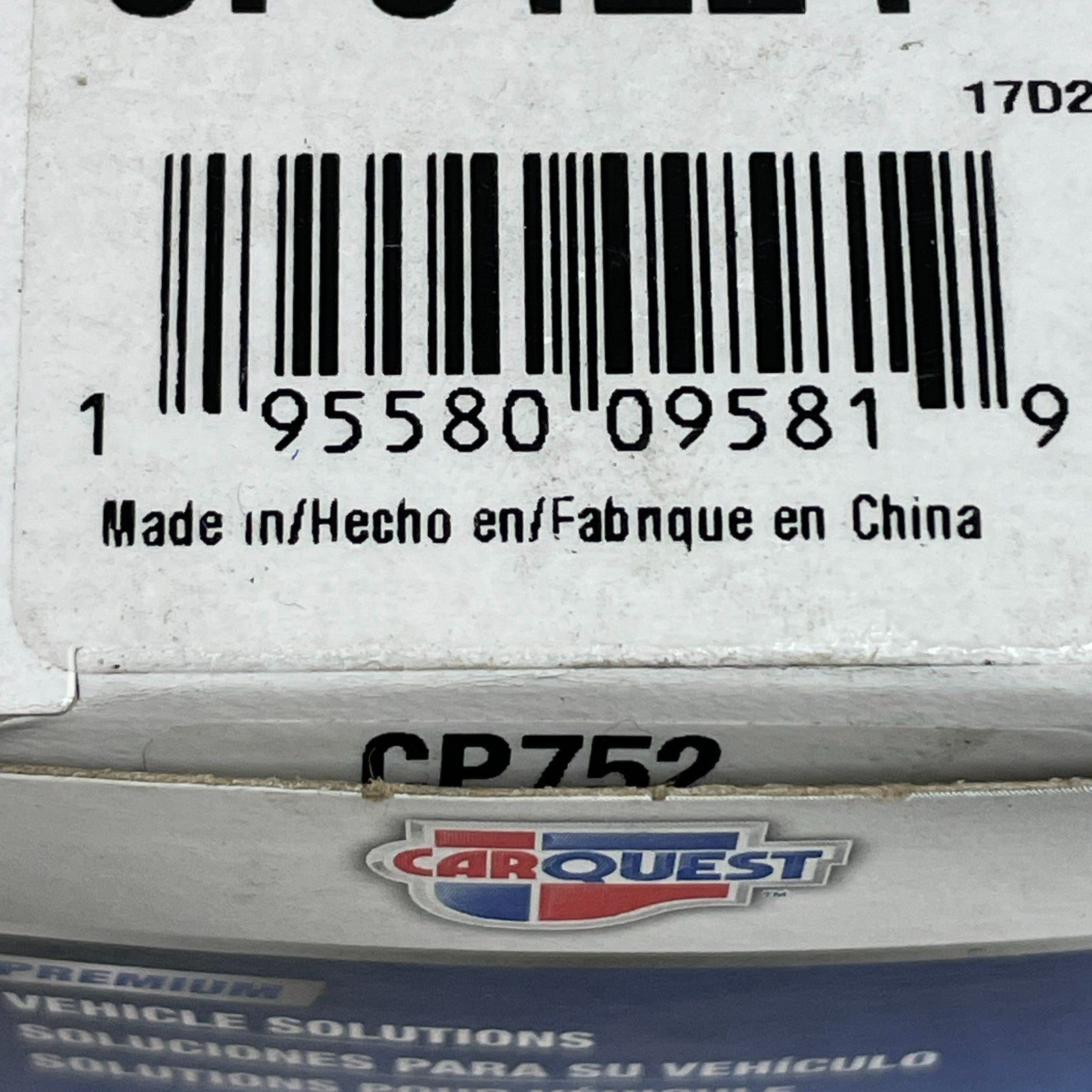 Carquest Vapor Canister Purge Solenoid Mazda 6 2004–2005 CPC1224