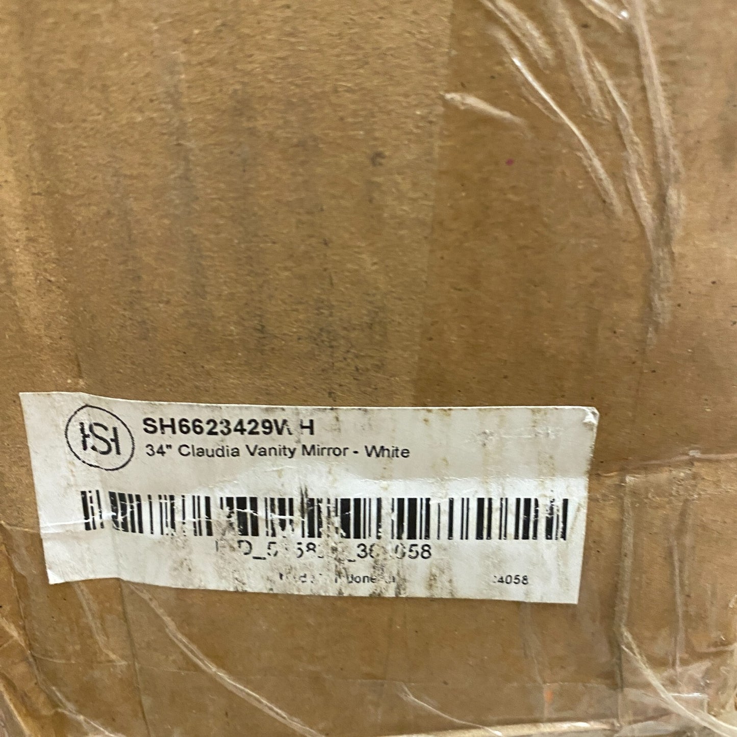 Signature Hardware 34" Claudia SH6623429WH Vanity Mirror - White