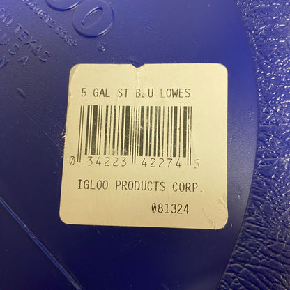Lowe's Igloo 5 Gallon Beverage Cooler in Blue (Model #: 081324) Brand New!!