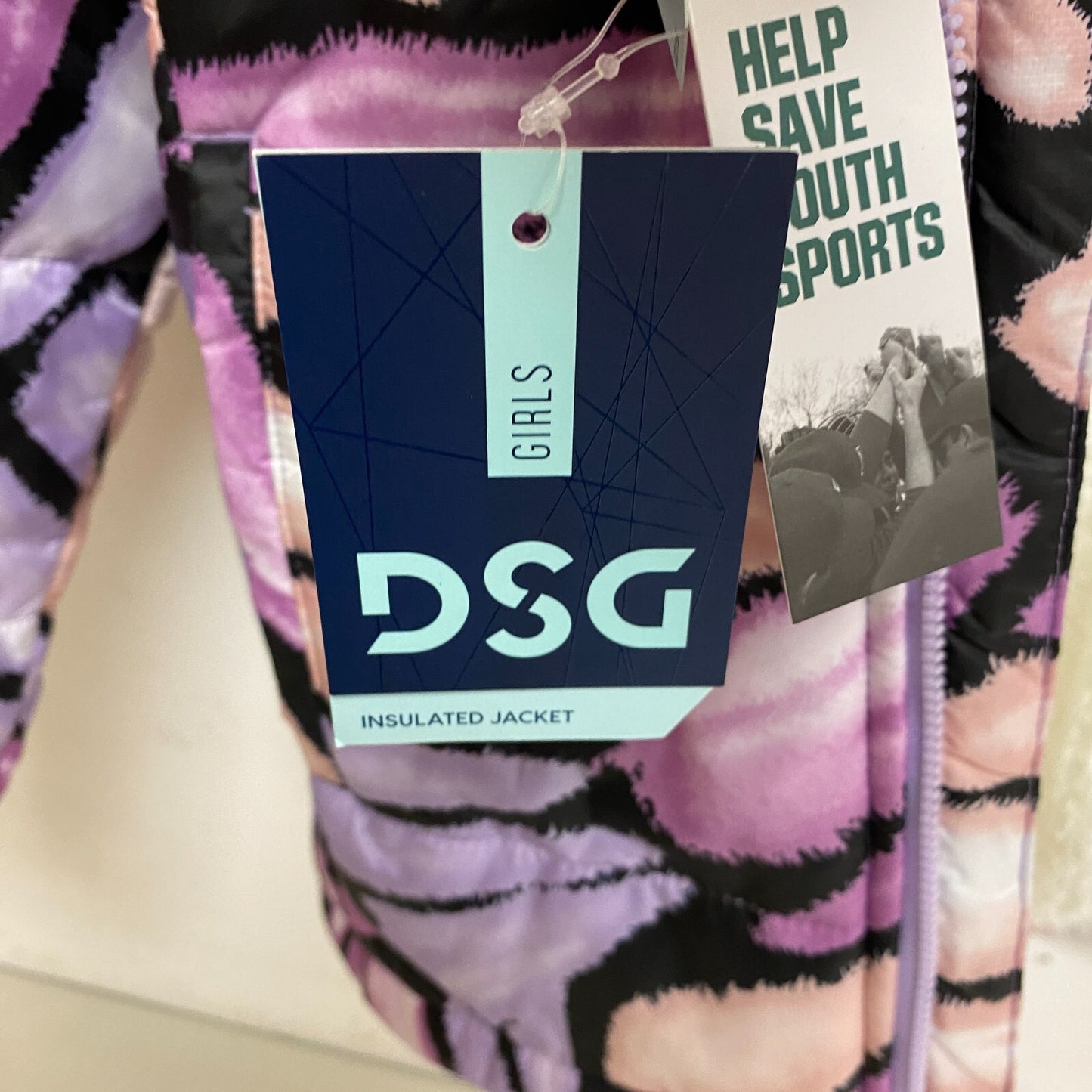 DSG Youth Girls Cute Insulated Jacket Multicolor / Butterfly Effect DOG22101PRT