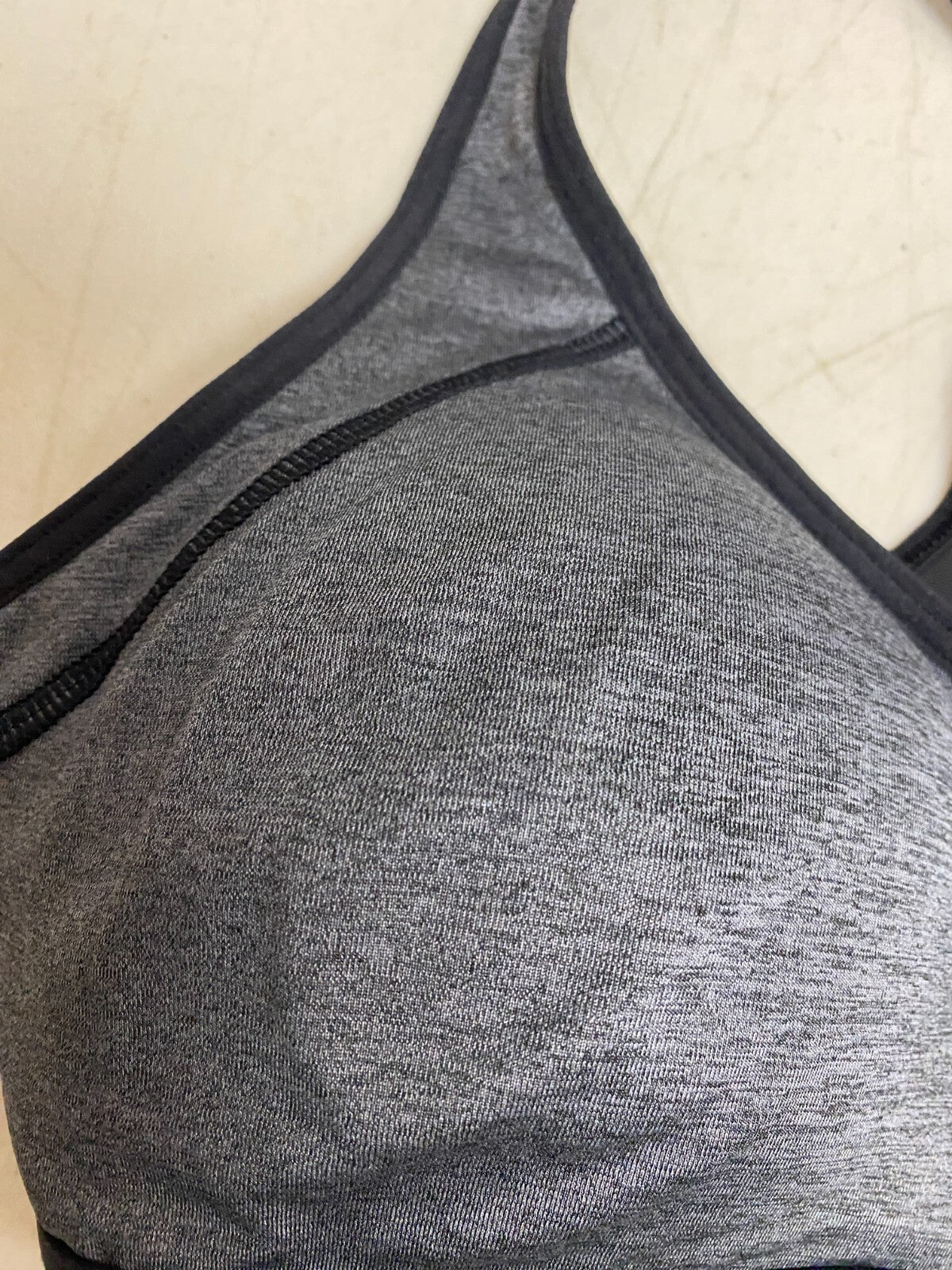 DSG Women's High Support Racerback  Bra Heather Dark Grey Heather DAW30745H