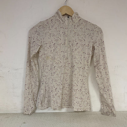 CALIA Women's UV Long Sleeve 1/2 Zip Shirt Mark Making Birch WAX71204 Size XS