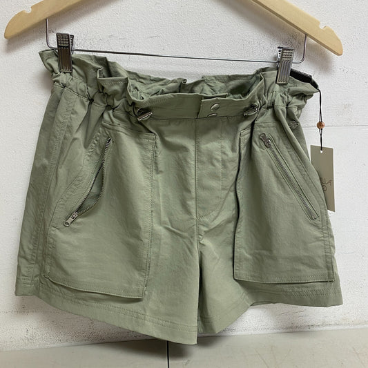 Calia Women Journey High Rise Relaxed Woven Paperbag Short Smudge Sage WAX12303