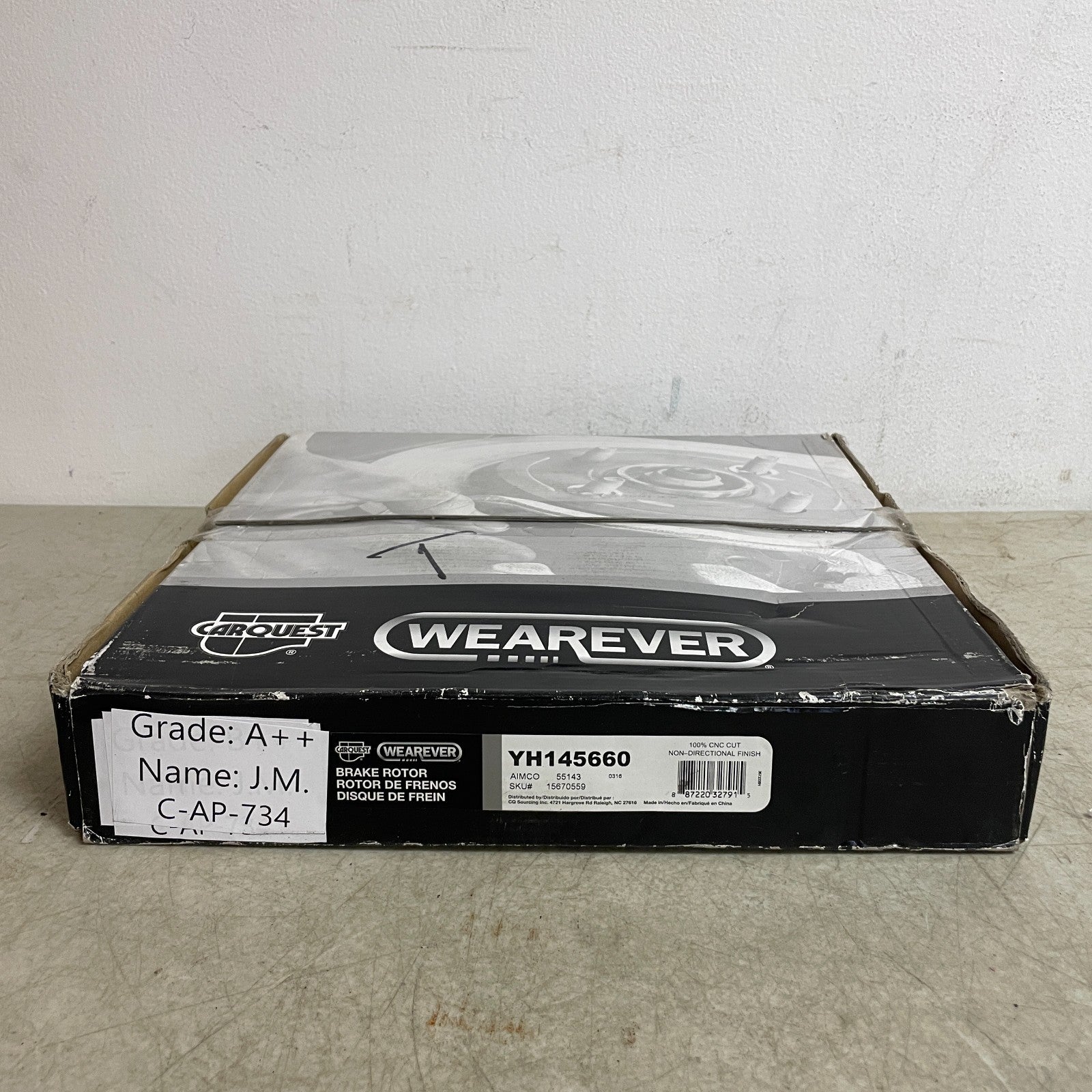 Carquest YH145660 Front Brake Rotor Disc for Saab 9-7X 06-09 GMC Envoy 325mm