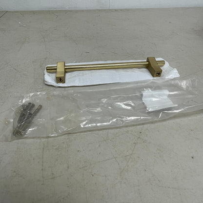 Signature Hardware 6-5/16" Odion Solid Brass Cabinet Pull Satin Brass/Polished