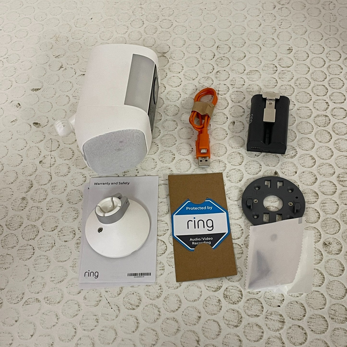 Ring Spotlight Cam Pro Wireless 1080p Battery Surveillance Camera - White