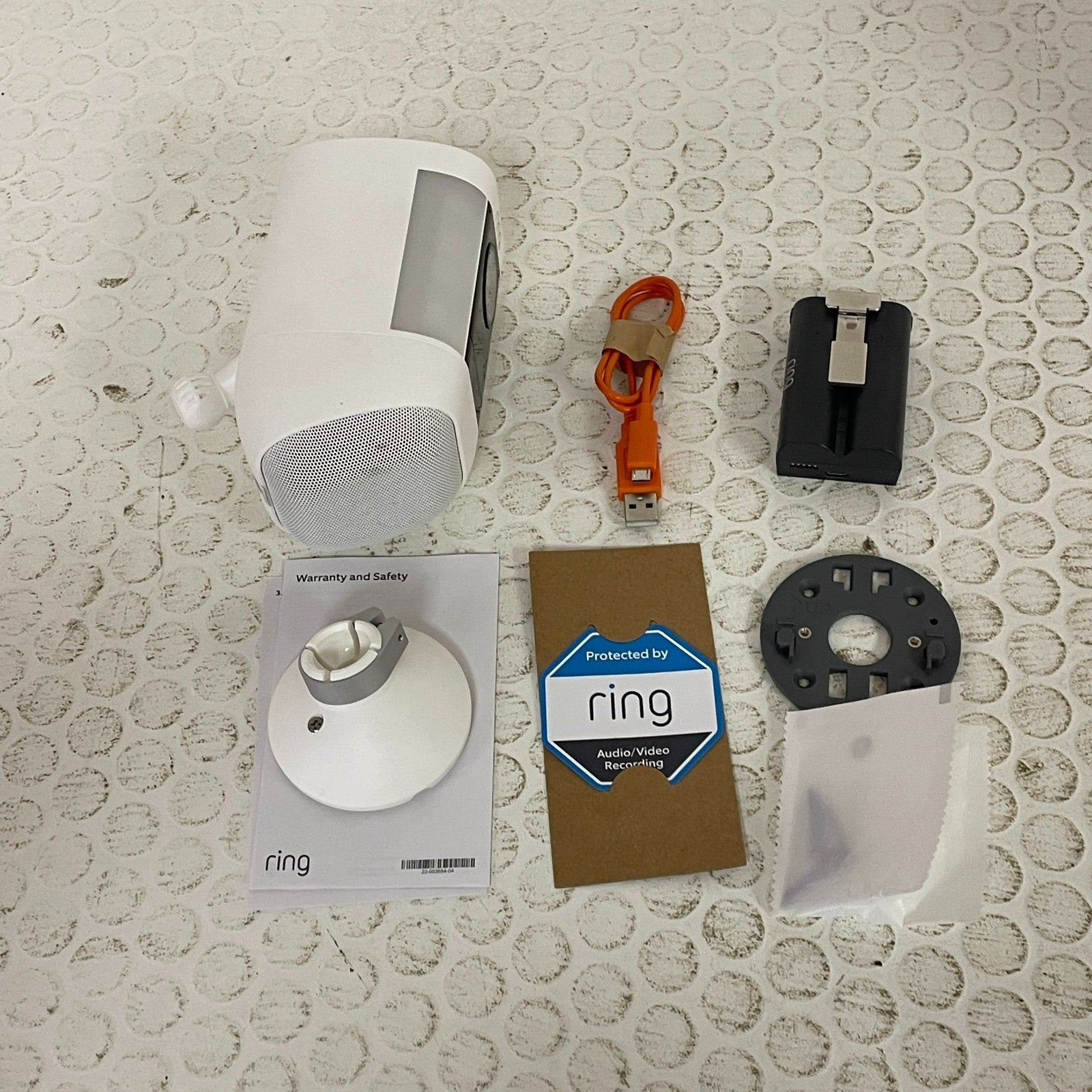 Ring Spotlight Cam Pro Wireless 1080p Battery Surveillance Camera - White