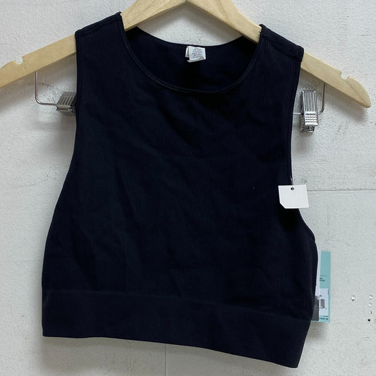 DSG Womens Highneck Brami Shirt Pure Black Sleeveless Solid Racerback DAW12710