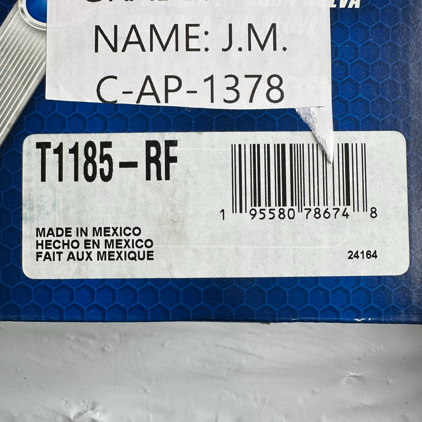 Carquest T1185-RF Rapid Fit Water Pump 3.4L GM V6 Equinox Lumina Torrent