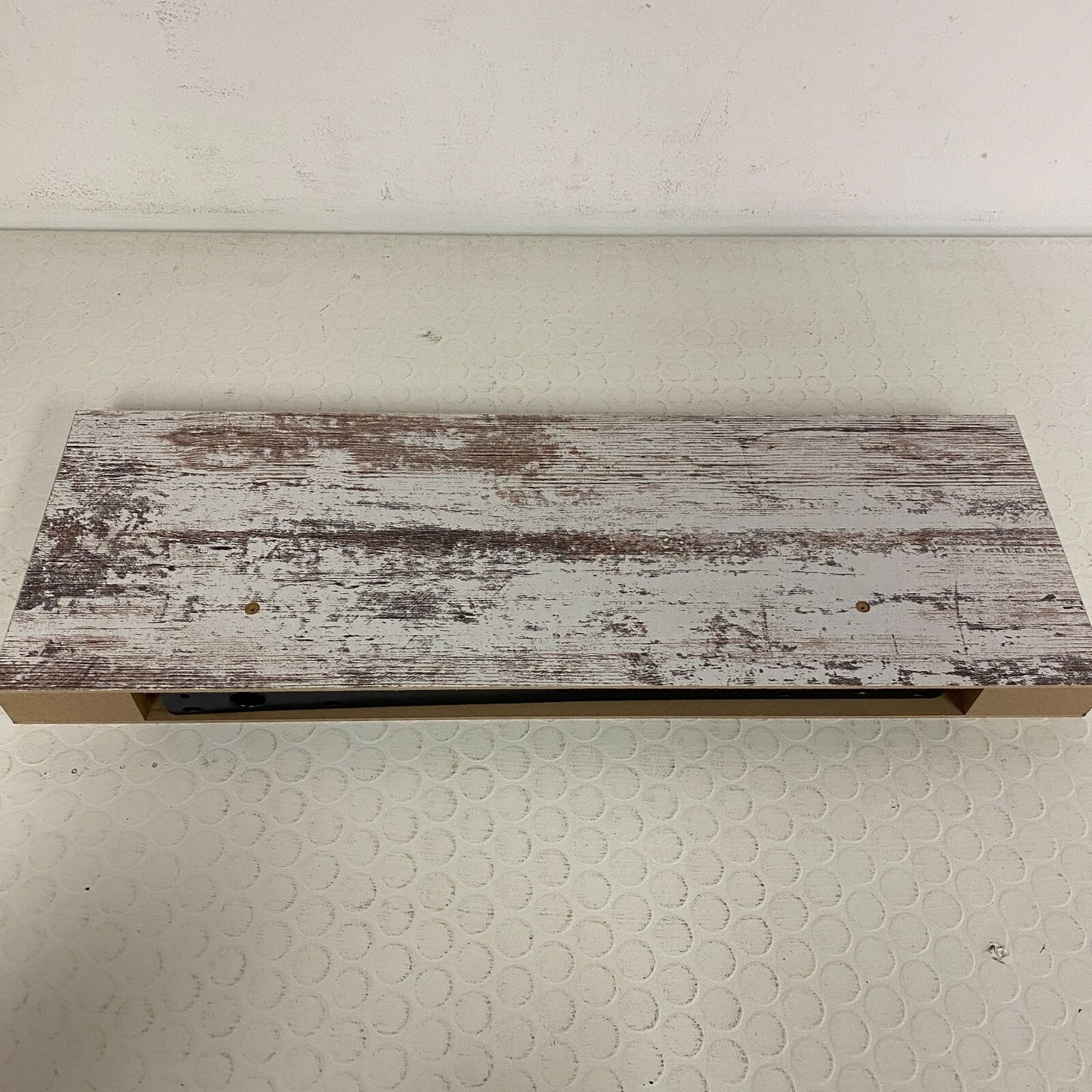 Designer's Image™ 23-5/8"W x 7-7/8"D Distressed White Floating Wall Shelf