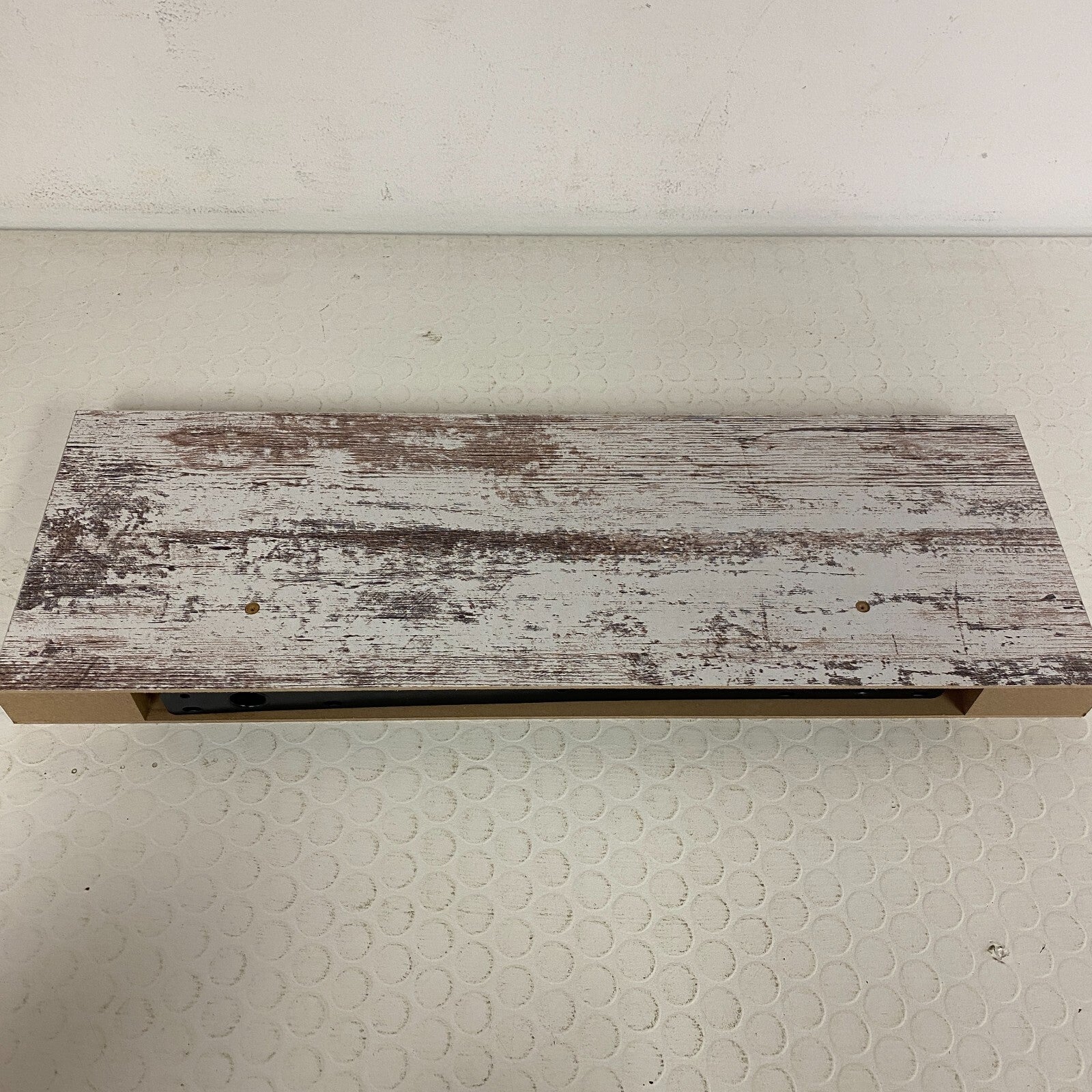 Designer's Image™ 23-5/8"W x 7-7/8"D Distressed White Floating Wall Shelf