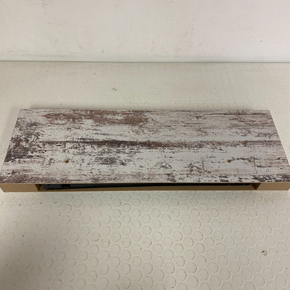 Designer's Image™ 23-5/8"W x 7-7/8"D Distressed White Floating Wall Shelf