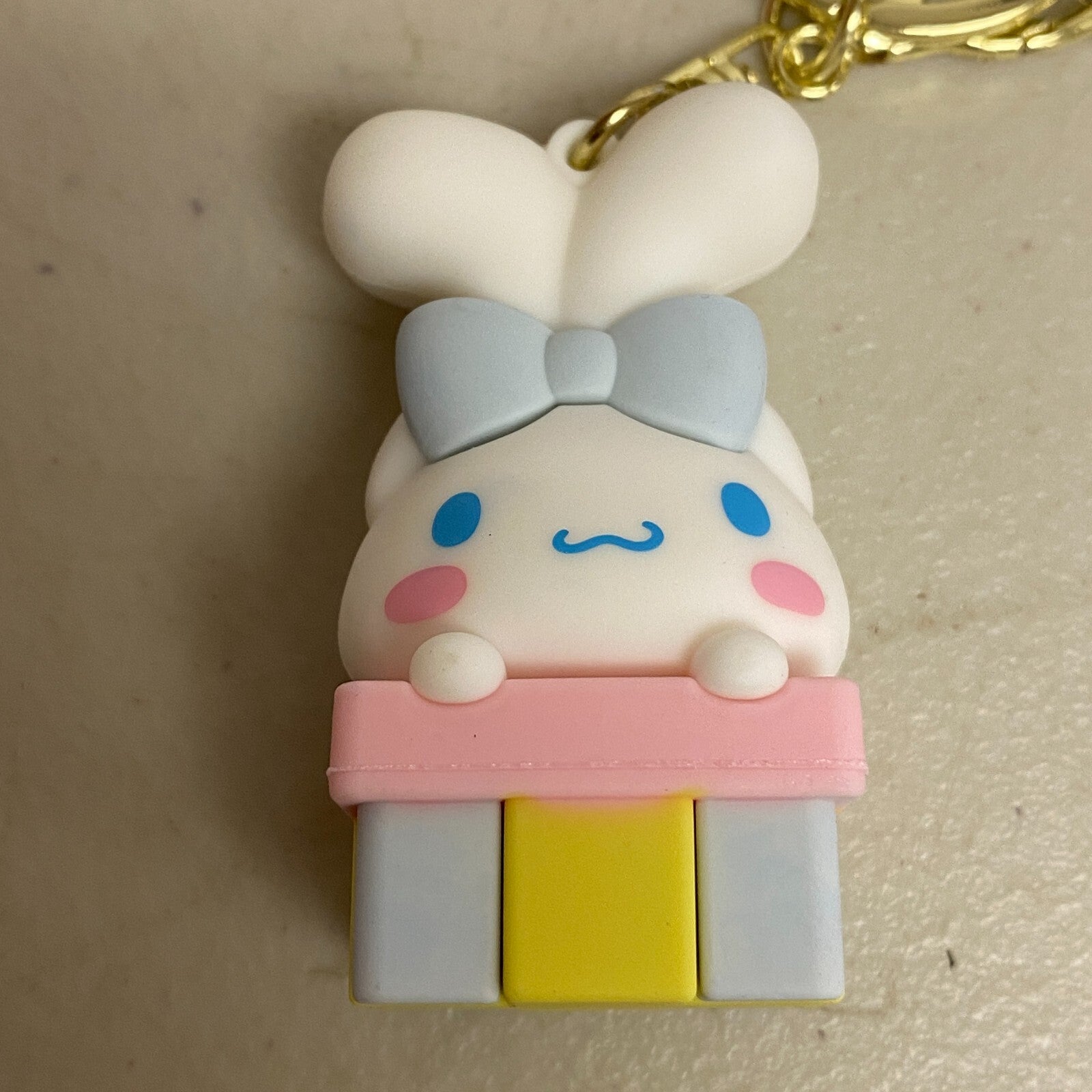 New Assorted Silicone 3D Cinnamoroll Keychain Cartoon  With Rabbit Keychain