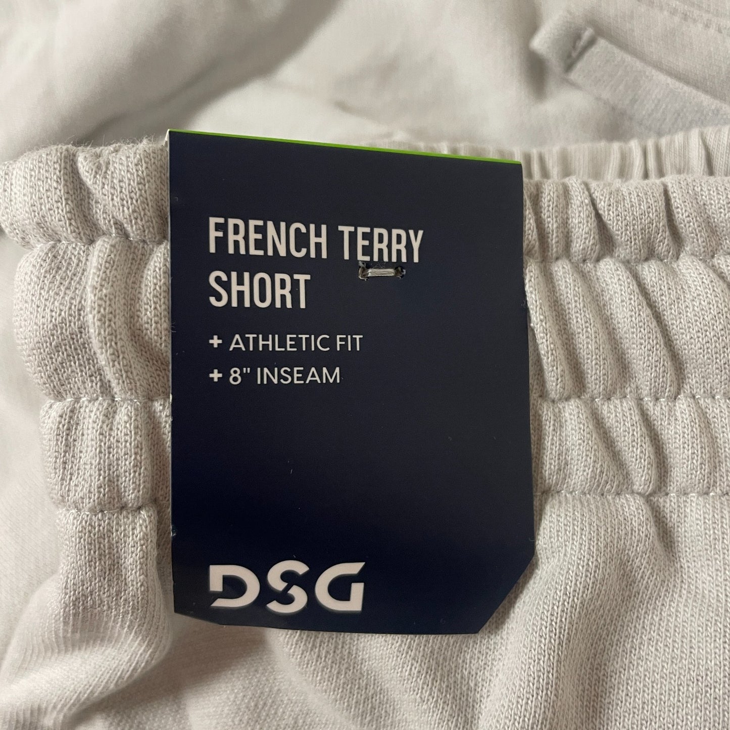 DSG Menâs French Terry Shorts Light Grey DAM21404VC Athletic Lounge Wear