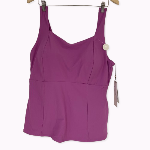 CALIA Womenâs PowerSculpt Tankini Geranium Purple WSA22303WP Swimwear Top