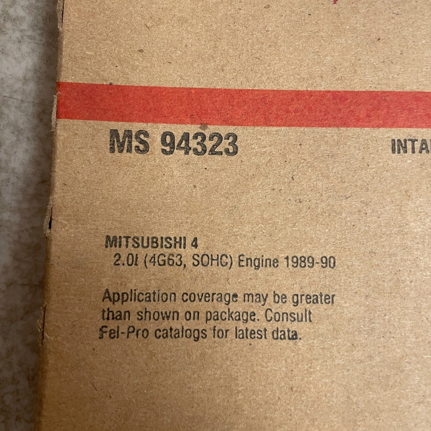 Fel-Pro MS94323 Fuel Injection Plenum Gasket Set Mitsubishi Galant 1994-1998