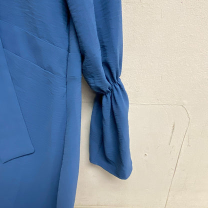 Destina Life Boho Maxi Dress Blue Black bottom accent and neck hanging Size US16