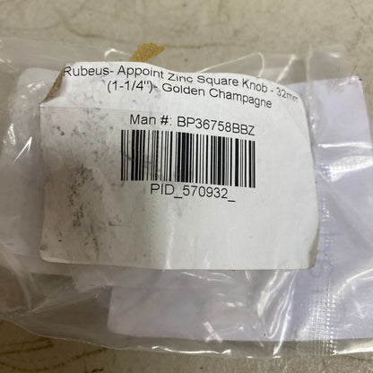 Signature Hardware 1-1/4" Rubeus Cabinet Knob - Golden Champagne