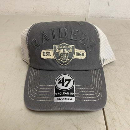 47' Las Vegas Raiders Clean Up Hat Trucker Cap Snapback Mesh Adjustable One Size
