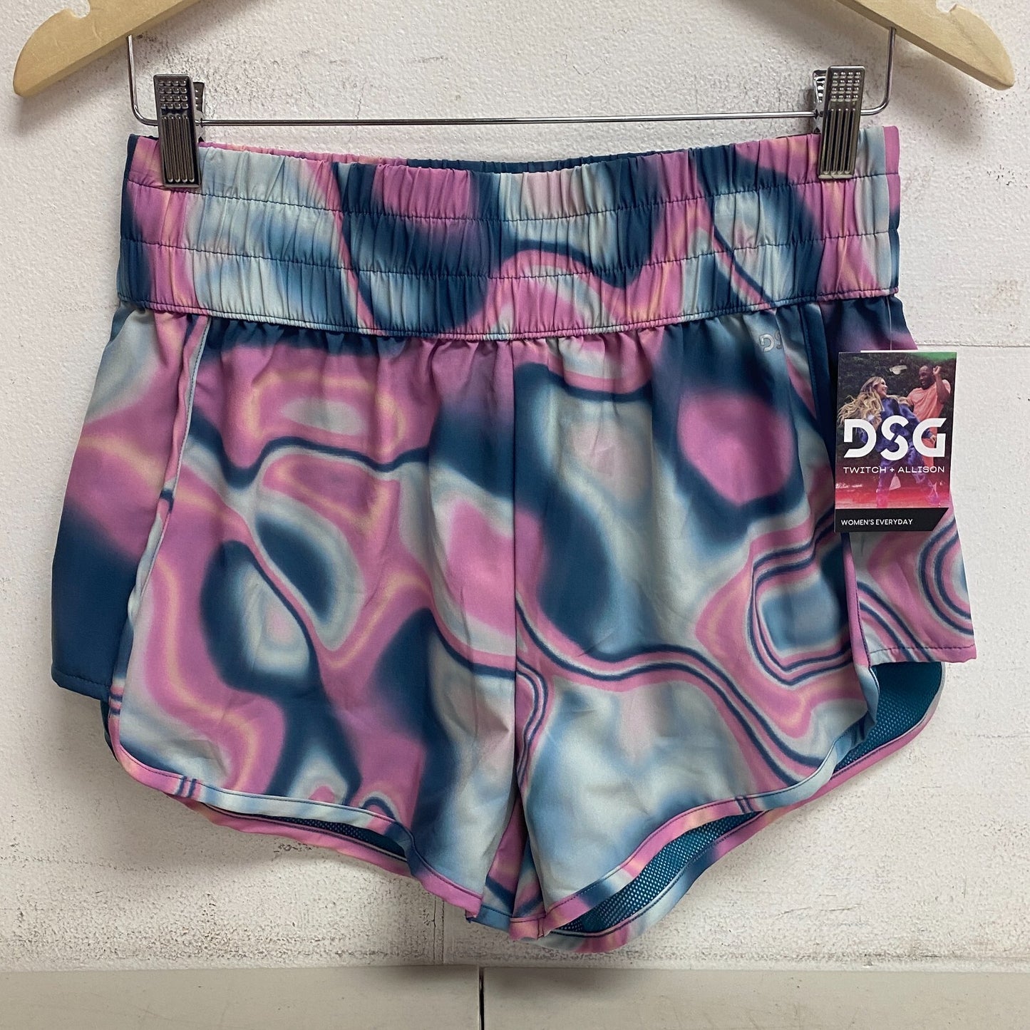 DSG TWITCH+ALLISON Women's 3" Everyday High Rise Relaxed Short Divine Teal Ocean