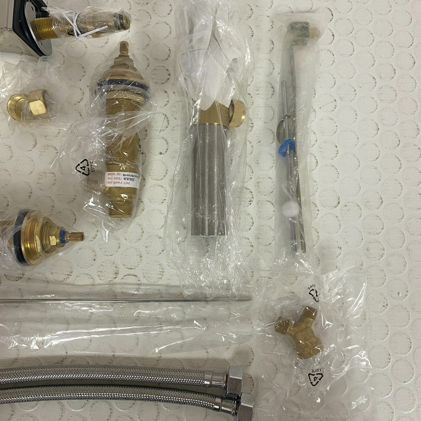 Signature Hardware Pinecrest Widespread Faucet Polished Nickel SHWSCPC807LHPN