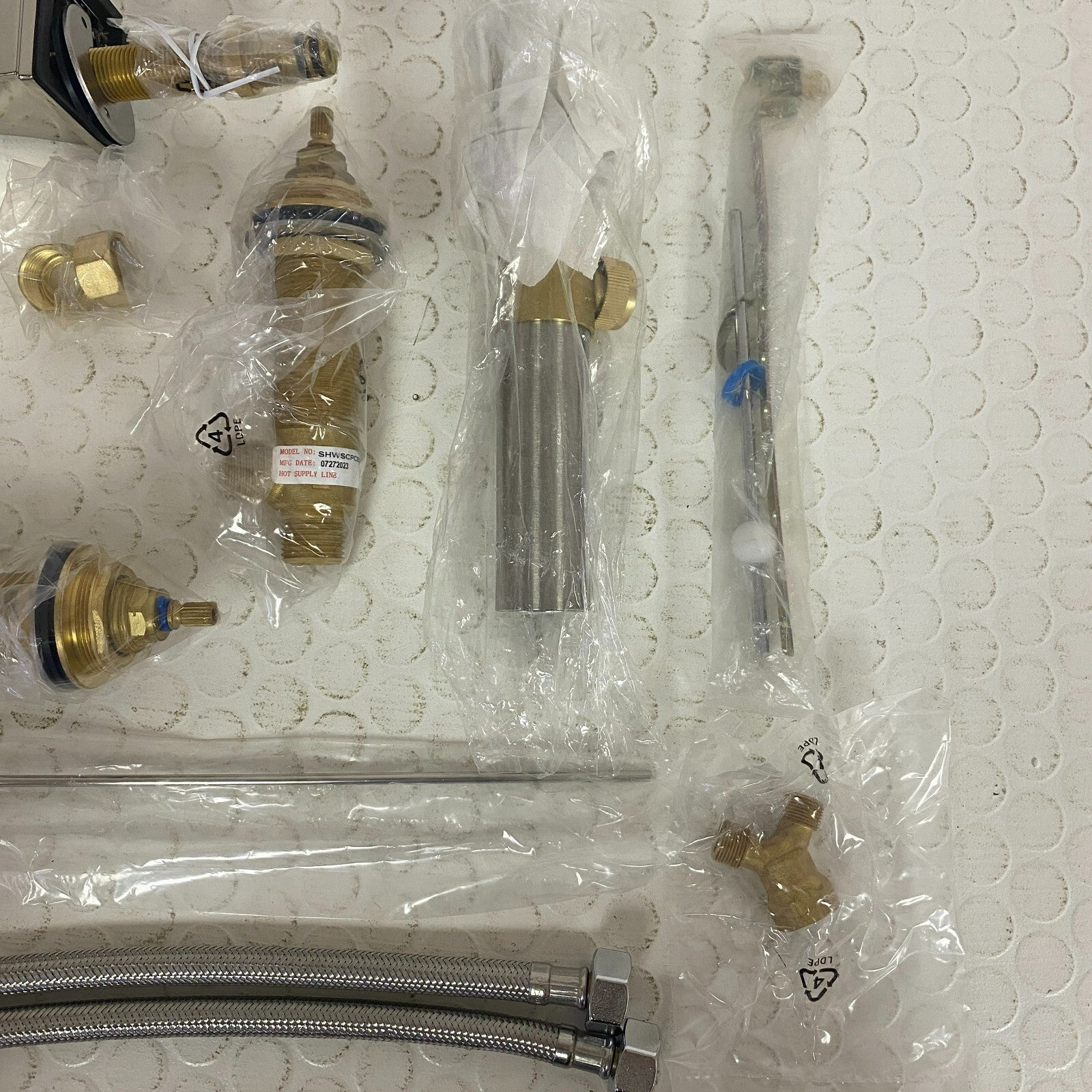 Signature Hardware Pinecrest Widespread Faucet Polished Nickel SHWSCPC807LHPN