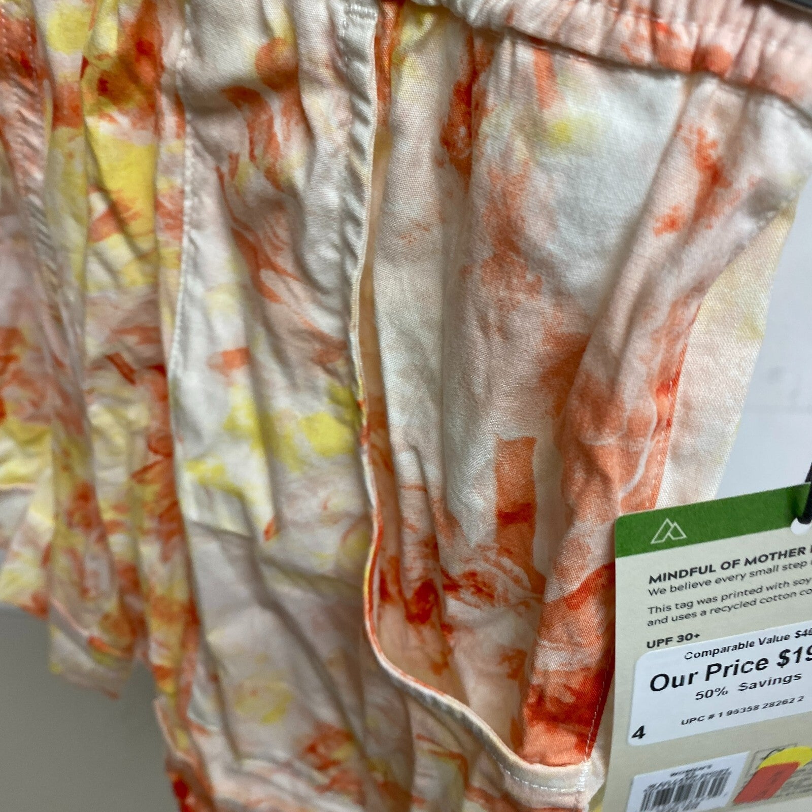 Alpine Design Womens Camping Shorts Soft Peach/Floral ADW13808