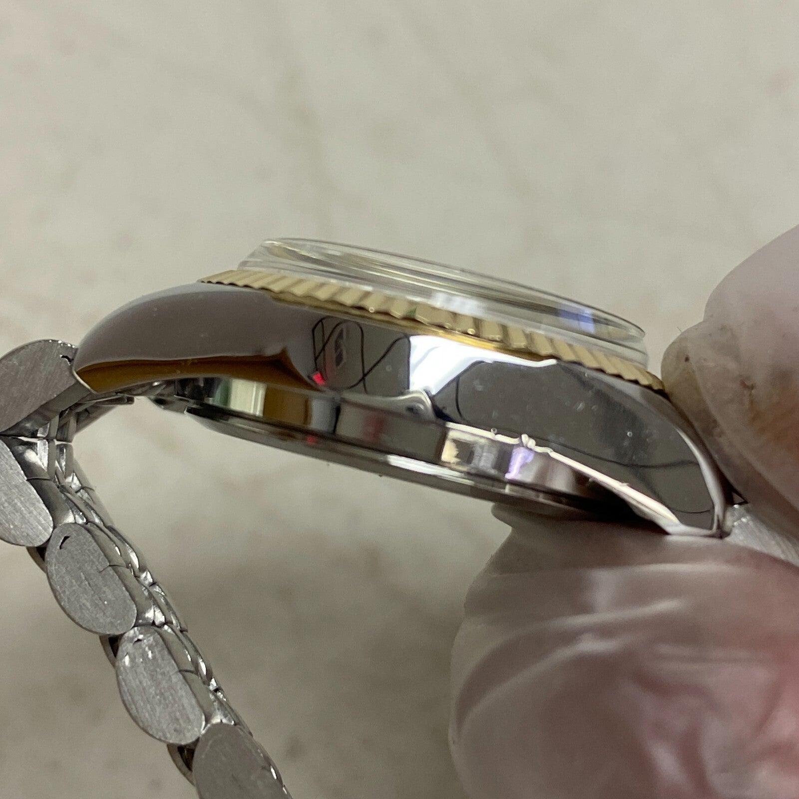 Armitron Women's Day/Date Crystal Accented Dial Metal Bracelet Watch, 75/2475TTB