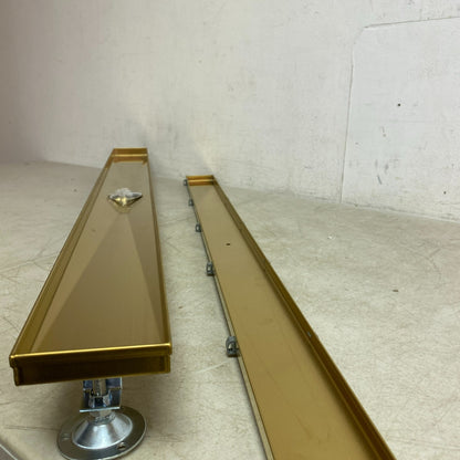 Signature Hardware 40" Cohen Linear Tile-in Shower Drain - Brushed Gold