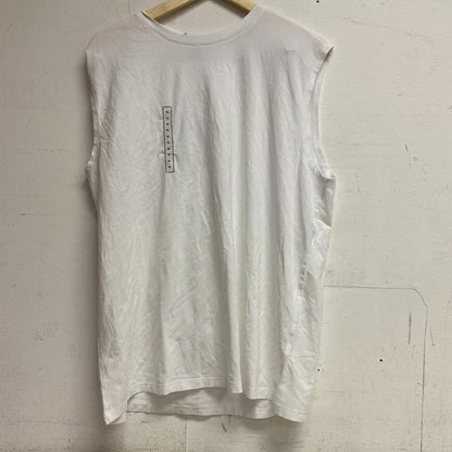 VRST Men's Essential Muscle Tank Pure White MAX232101GW Crew Neck Solid Fitness