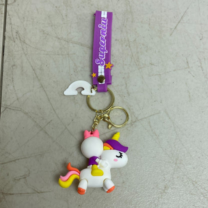 Assorted Silicone Daisy Duck Keychain Accessory