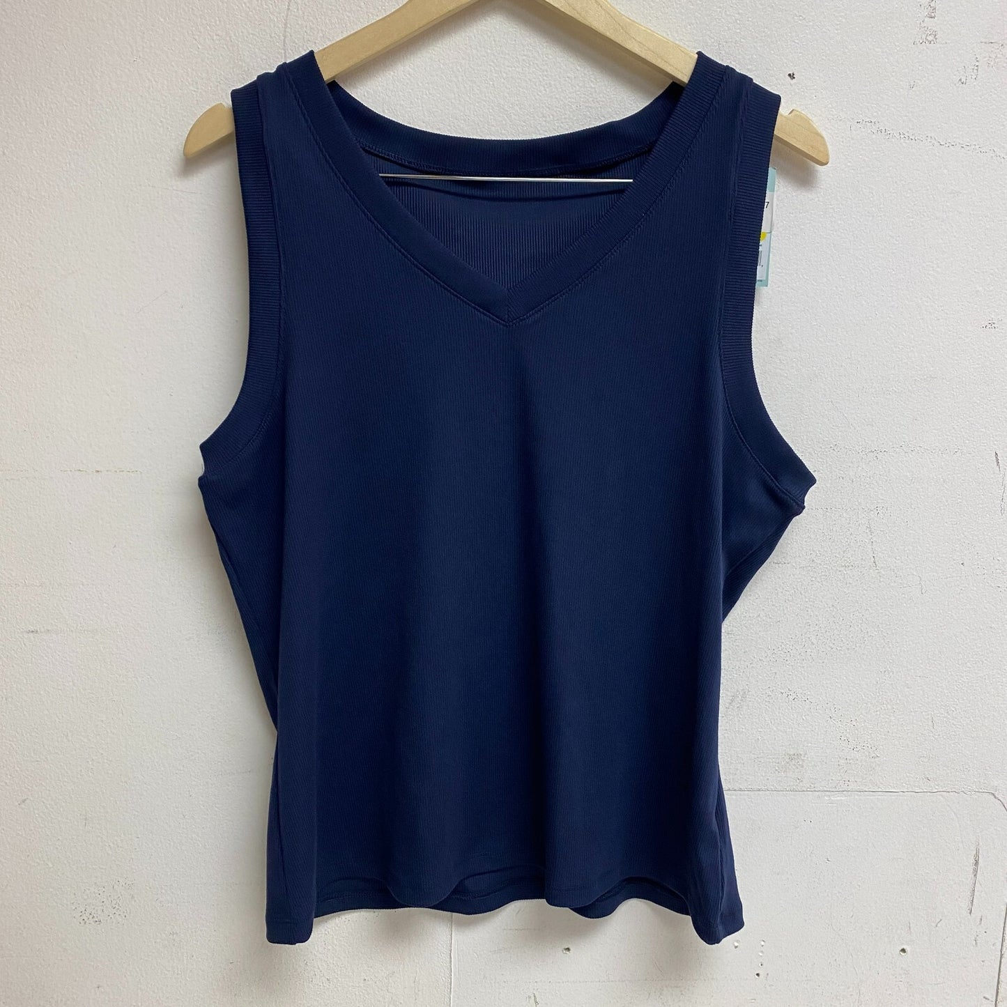 DSG Women's Performance Rib Tank Top Inkspot Blue Solid Summer Trendy DAW22103