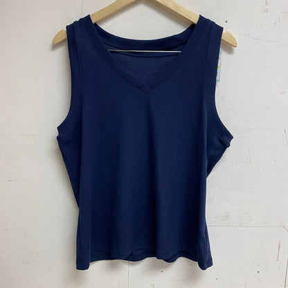 DSG Women's Performance Rib Tank Top Inkspot Blue Solid Summer Trendy DAW22103