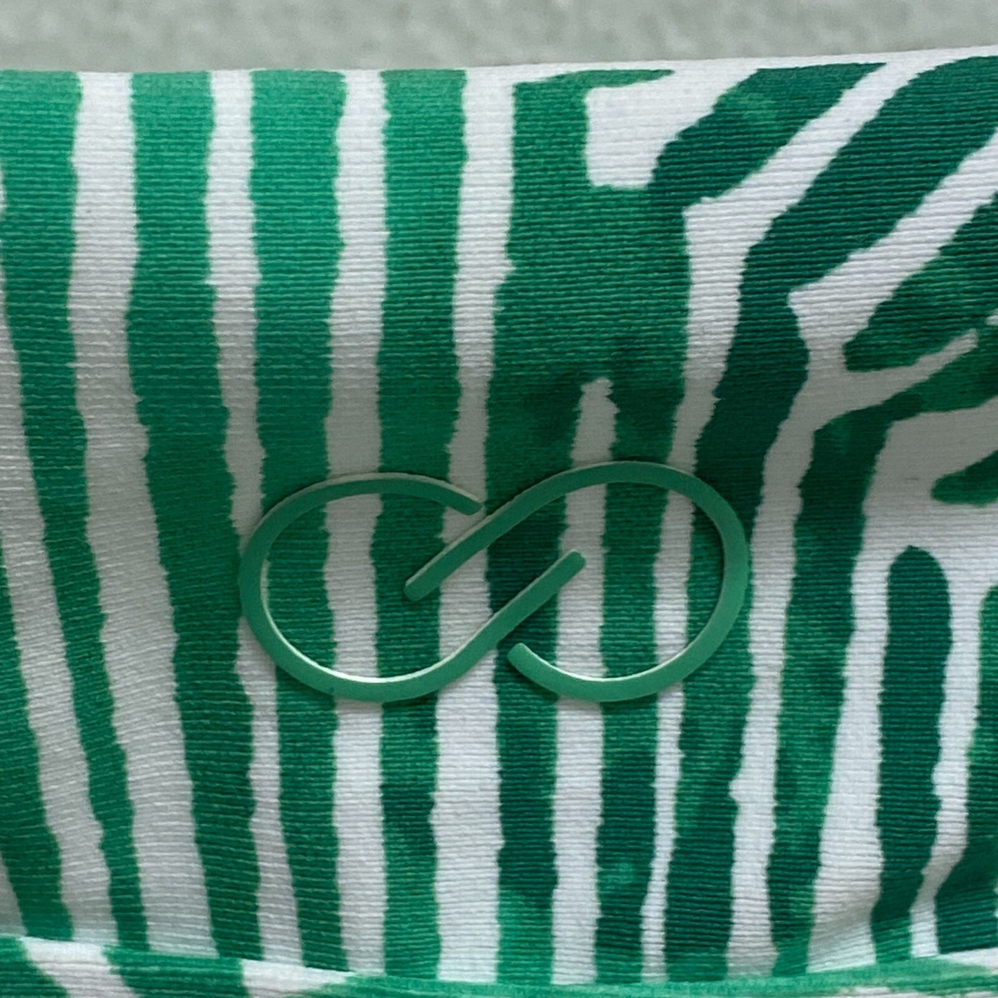 Calia Women's Swim High Rise Twist Front Bottom Small Palm Green WSA22401PRT