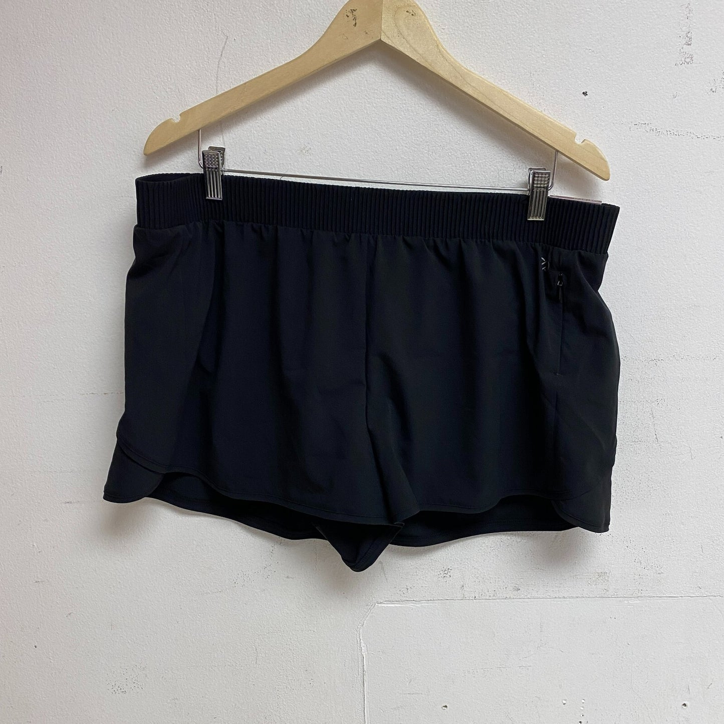 Calia Womens Performance 3" Relaxed Bonded WB Short Pure Black Solid WAX12191