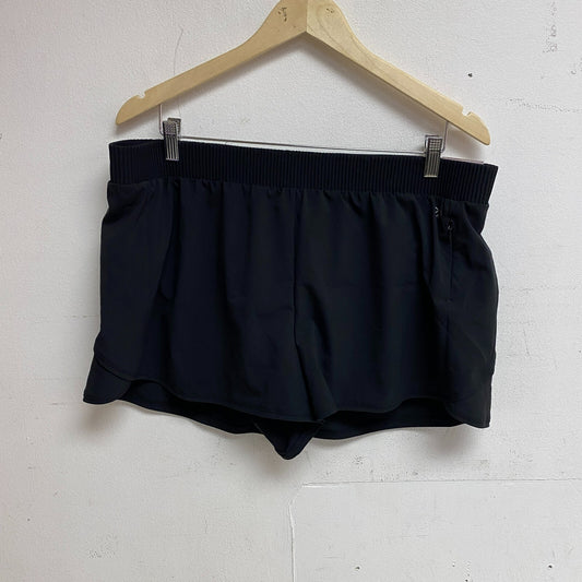 Calia Womens Performance 3" Relaxed Bonded WB Short Pure Black Solid WAX12191